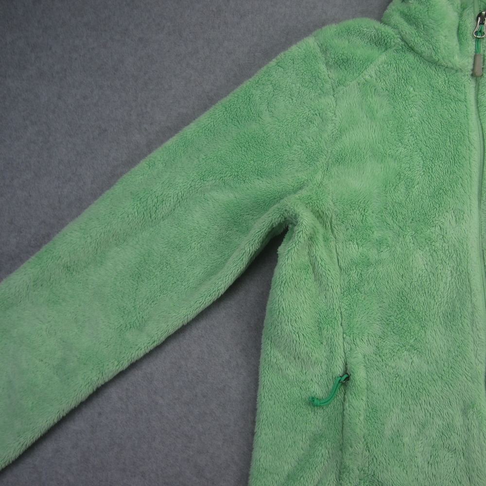 The North‎ Face Jacket Womens Small Green Full Zip Fuzzy Fleece Outdoor - Picture 3 of 16